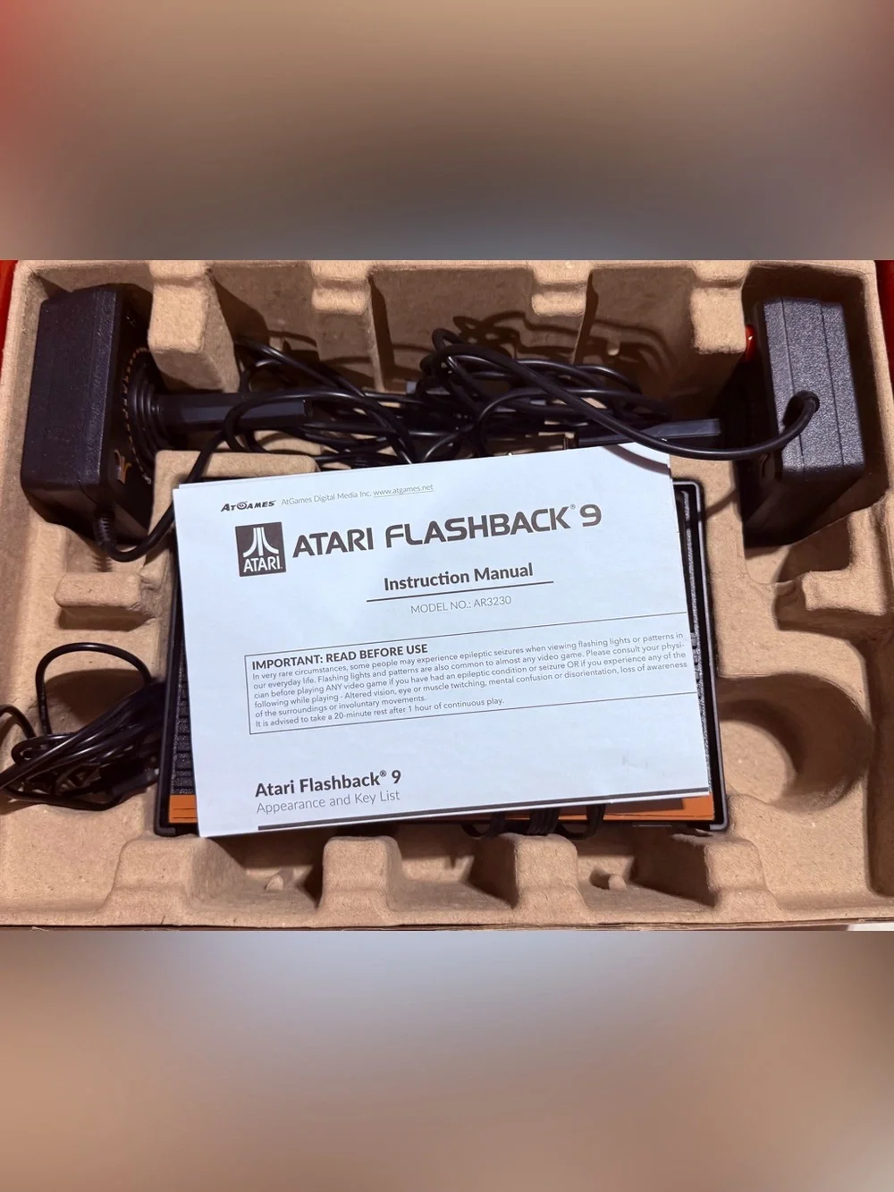 Atari Flashback 9 Classic Console - 110 Built-In Games #Frogger #Space #Invaders
